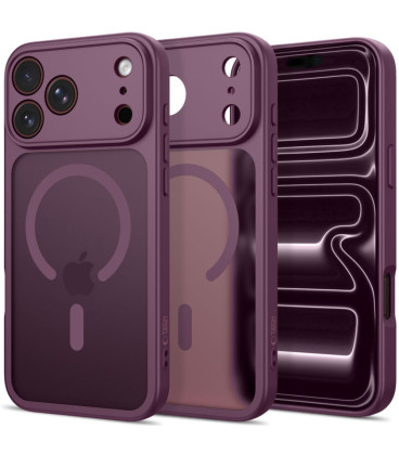 Matinis Bordo (Dark Cherry) dėklas Apple iPhone 17 Pro / 18 Pro telefonui "Tech-Protect BasicMag Magsafe"