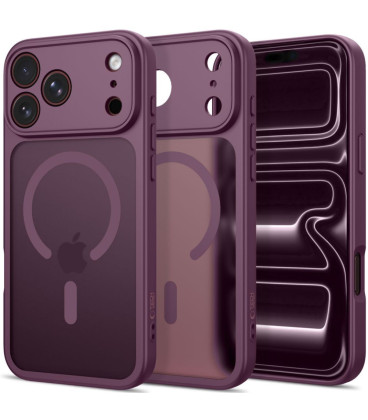 Matinis Bordo (Dark Cherry) dėklas Apple iPhone 17 Pro Max / 18 Pro Max telefonui "Tech-Protect BasicMag Magsafe"