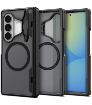 Juodas dėklas Samsung Galaxy Z Fold 8 Ultra telefonui "Spigen Optik Armor Pro Magsafe"