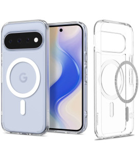Skaidrus (Baltas) dėklas Google Pixel 11 telefonui "Spigen Ultra Hybrid Magsafe"
