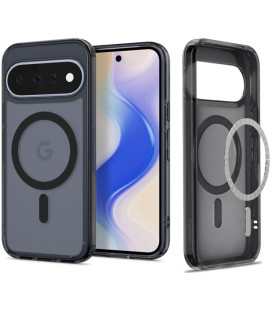 Matinis juodas dėklas Google Pixel 11 telefonui "Spigen Ultra Hybrid Magsafe"