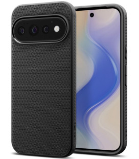 Matinis juodas dėklas Google Pixel 11 Pro telefonui "Spigen Liquid Air"