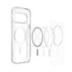 Skaidrus (Baltas) dėklas Google Pixel 11 Pro telefonui "Spigen Ultra Hybrid Magsafe"