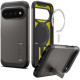 Pilkas (Gunmetal) dėklas Google Pixel 11 Pro telefonui "Spigen Tough Armor MAG Magsafe"