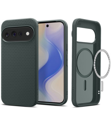 Žalias dėklas Google Pixel 11 Pro XL telefonui "Spigen Liquid Air MAG Magsafe"