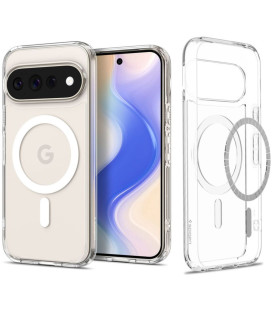 Skaidrus (Baltas) dėklas Google Pixel 11 Pro XL telefonui "Spigen Ultra Hybrid Magsafe"