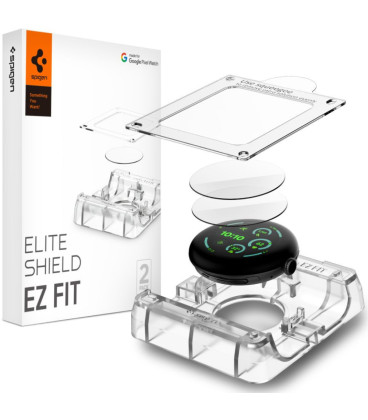 Ekrano apsauga Google Pixel Watch 3 / 4 / 5 (41 mm) laikrodžiui "Spigen Elite Shield EZ Fit 2-Pack"