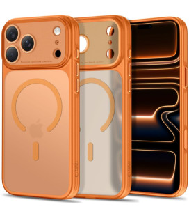Oranžinis dėklas Apple iPhone 17 Pro / 18 Pro telefonui "Tech-Protect MagPrime Magsafe CC"