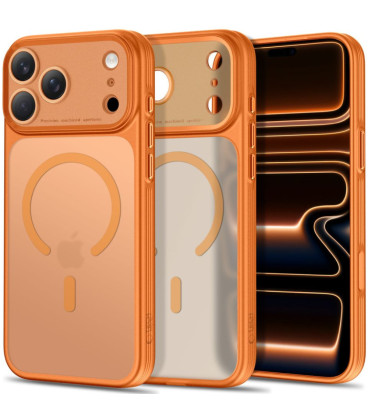 Oranžinis dėklas Apple iPhone 17 Pro / 18 Pro telefonui "Tech-Protect MagPrime Magsafe CC"