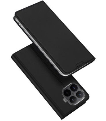Juodas atverčiamas dėklas Xiaomi 17T Pro telefonui "Dux Ducis Skin Pro"