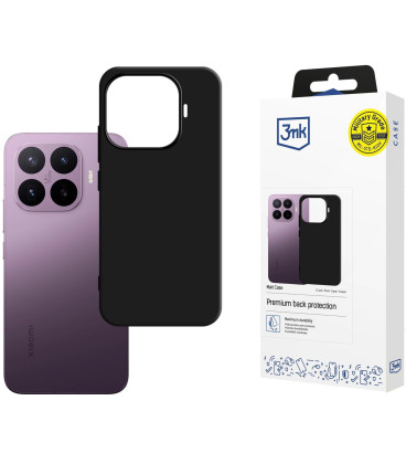 Matinis juodas dėklas Xiaomi 17T Pro telefonui "3mk Matt Case"