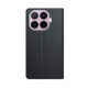 Juodas atverčiamias dėklas Xiaomi 17T telefonui "3mk Wallet Case"