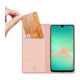 Rausvai auksinės spalvos atverčiamas dėklas Samsung Galaxy A27 5G telefonui "Dux Ducis Skin Pro"