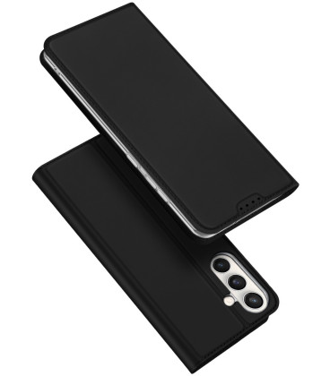 Juodas atverčiamas dėklas Samsung Galaxy S26 FE telefonui "Dux Ducis Skin Pro"
