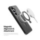 Juodas dėklas Samsung Galaxy S26 Plus telefonui "Dux Ducis Yind Magnetic Stand"