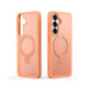 Oranžinis dėklas Samsung Galaxy S26 Plus telefonui "Dux Ducis Yind Magnetic Stand"