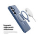 Mėlynas dėklas Samsung Galaxy S26 Plus telefonui "Dux Ducis Yind Magnetic Stand"