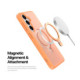 Oranžinis dėklas Samsung Galaxy S26 Plus telefonui "Dux Ducis Yind Magnetic Stand"