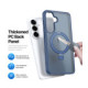 Mėlynas dėklas Samsung Galaxy S26 Plus telefonui "Dux Ducis Yind Magnetic Stand"