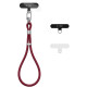 Bordo (Burgundy Wine) dirželis telefonui "Tech-Protect C11S Rope Wrist Strap"