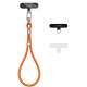 Oranžinis (Cosmic Orange) dirželis telefonui "Tech-Protect C11S Rope Wrist Strap"