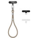 Rudas (Mocha Beige) dirželis telefonui "Tech-Protect C11S Rope Wrist Strap"