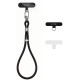 Juodas (Obsidian Black) dirželis telefonui "Tech-Protect C11S Rope Wrist Strap"
