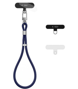 Mėlynas (Pacific Navy) dirželis telefonui "Tech-Protect C11S Rope Wrist Strap"