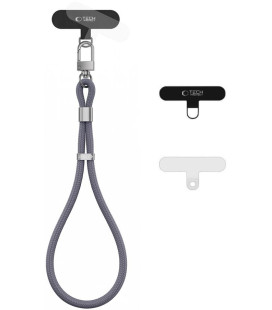 Pikas (Shadow Grey) dirželis telefonui "Tech-Protect C11S Rope Wrist Strap"
