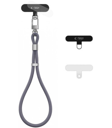 Pikas (Shadow Grey) dirželis telefonui "Tech-Protect C11S Rope Wrist Strap"
