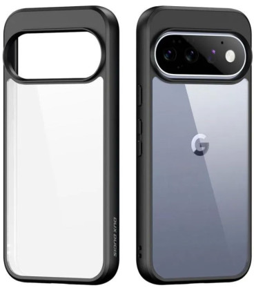 Juodas / skaidrus dėklas Google Pixel 11 / 11 Pro telefonui "Dux Ducis Aimo"