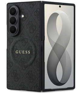 Juodas dėklas Samsung Galaxy Z Fold 8 Ultra telefonui "Guess PU Leather 4G Magnetic Case"
