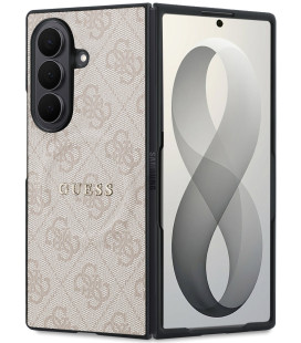Rožinis dėklas Samsung Galaxy Z Fold 8 Ultra telefonui "Guess PU Leather 4G Magnetic Case"