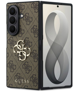 Rudas dėklas Samsung Galaxy Z Fold 8 Ultra telefonui "Guess PU 4G Metal Logo Case"