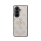 Rožinis dėklas Samsung Galaxy Z Fold 8 Ultra telefonui "Guess PU 4G Metal Logo Case"