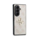 Rožinis dėklas Samsung Galaxy Z Fold 8 Ultra telefonui "Guess PU 4G Metal Logo Case"