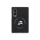 Juodas dėklas Samsung Galaxy Z Fold 8 telefonui "Karl Lagerfeld PU Karl and Choupette Heads Magnetic Case"