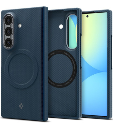 Mėlynas dėklas Samsung Galaxy Z Fold 8 Ultra telefonui "Spigen Airskin Aramid Magsafe"