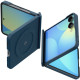 Mėlynas dėklas Samsung Galaxy Z Flip 8 telefonui "Spigen Airskin Aramid Magsafe"