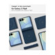 Mėlynas dėklas Samsung Galaxy Z Flip 8 telefonui "Spigen Airskin Aramid Magsafe"