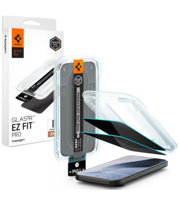 (Privacy) Apsauginis grūdintas stiklas Google Pixel 9 / 9 Pro / 10 Pro / 11 Pro "Spigen Glas.TR EZ Fit Pro AC 2-Pack"