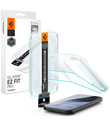 Apsauginis grūdintas stiklas Google Pixel 11 Pro XL telefonui "Spigen Glas.TR EZ Fit Pro AC 2-Pack"