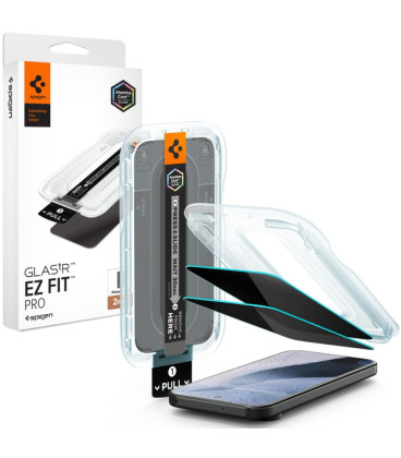 (Privacy) Apsauginis grūdintas stiklas Google Pixel 9 Pro XL / 10 Pro XL / 11 Pro XL "Spigen Glas.TR EZ Fit Pro AC 2-Pack"