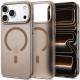 Matinis auksinės spalvos (Desert Gold) dėklas Apple iPhone 17 Pro Max / 18 Pro Max telefonui "Tech-Protect MagZero Magsafe"