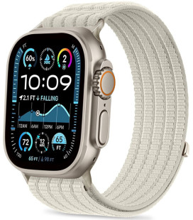 Smėlio spalvos apyrankė Apple Watch 8 / 9 / 10 / 11 / SE / Ultra (44 / 45 / 46 / 49 mm) laikrodžiui "Tech-Protect Nylon Sport"