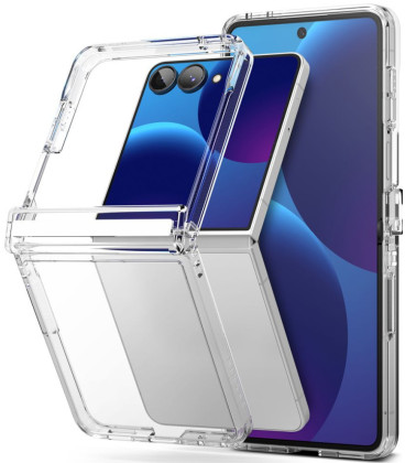 Skaidrus dėklas Samsung Galaxy Z Flip 8 telefonui "Ringke Fusion Flap"