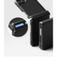 Juodas dėklas Samsung Galaxy Z Flip 8 telefonui "Ringke Onyx Flap"