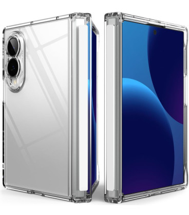 Skaidrus dėklas Samsung Galaxy Z Fold 8 telefonui "Ringke Fusion Flap"
