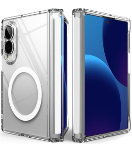 Skaidrus dėklas Samsung Galaxy Z Fold 8 telefonui "Ringke Fusion Flap Magsafe"