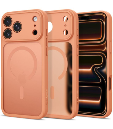 Matinis oranžinis dėklas Apple iPhone 17 Pro Max / 18 Pro Max telefonui "Tech-Protect BasicMag Magsafe"